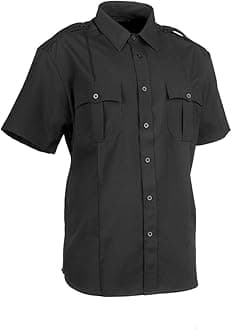 First Class mens Polyester Uniform Shirt Button Down Shirt