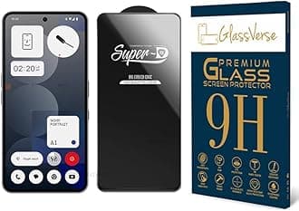Toughened Oleophobic Tempered Glass For Nothing Phone 3a Pro (PACK OF 1) with Free Installation Kit Full screen Coverage - 6.77 inch