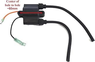 Boat Motor Genuine OEM Made in Japan 680-85570-00 01 09 Ignition Coil Assy replaces Yamaha Outboard F6-20HP 2-stroke Engine