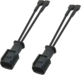Compatible with Honda(After 2017) Horn Connector Adapter Wiring Harness,Horn Pigtail Converter Plug and Play for Universal Horn (2PCS)
