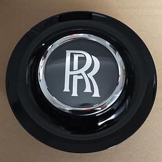 4Pcs Car Hub Centre Caps for Rolls-Royce Car Wheel Center Cover Aluminum Tire Rims Emblem Cover Auto Tyre Decoration Badge Accessories,Black Style