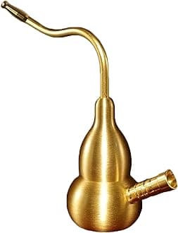 DACHUI Portable Hookah Mini Hookahs Shisha Handheld Personal Hookah Water Pipe For Smoking Brass Small Travel Hookah Smoking Gifts For Father Husband Boyfriend or Friends, A