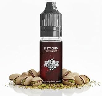 Pistachio Food Flavouring Drops 10ml - Premium Mediterranean Nut Extract for Professional Dessert Making & Luxury Pistachio Baking - High Strength Food Grade Concentrate by GALAXY FOOD FLAVOURS