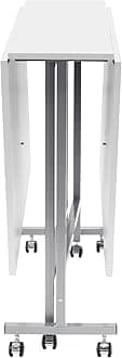 Sew Ready Studio Designs Folding Craft/Cutting Standing Table - 58.75" W x 36.5" D x 36.5" H - Sewing Table - Silver/White
