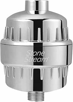 Shower Filter for Hard Water- Original StoneStream Shower Head Filter with Vitamin C and Activated Charcoal to Remove Chlorine, Heavy Metals and More- for Dry Skin and Hair