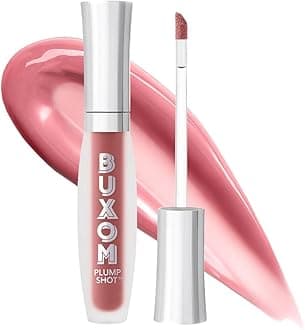 Buxom Plump Shot Peptide-Infused Lip Serum, Lip Plumping Gloss, Formulated with Advanced Peptides, Hyaluronic Acid, Avocado & Jojoba Oil