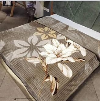 OMAJA HOME Modern Print King Size 2ply Super Soft Cloudy Blanket for Heavy Winter 5.4 kg with Fancy Bag Packing (Pack of 1) (Multi 13)