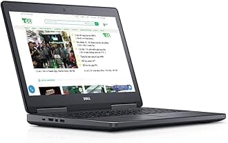 Dell Precision 7510 Ordinateur portable 15,0", Core i7-6820HQ, 2,7 GHz, 16 Go, SSD, 512 Go, Windows 10 Pro 64bit, Webcam (Renouvel√©) (Renewed)