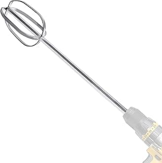 Hand Mixer Beaters used with Standard Hand Drill,Meat Chopper,Hamburger Chopper,Potato Masher,304 Stainless Steel Meat Whisk for Stirring Eggs,Chocolate,Butter,Patties and Cream