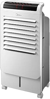Midea Summer + Winter Air Cooler with Remote for Home & Heavy Duty Air-Conditioning, 2 Wind Speeds for Outdoor & Indoor Use, Whisper-Quiet Performance and Low Power Consumption with 60W - AC120-15C