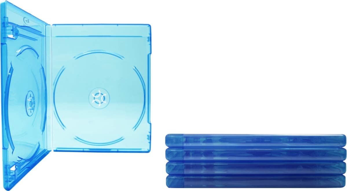 5 Empty Standard DOUBLE Blue Replacement Boxes/Cases for Blu-Ray Disc Movies #DVBR12BRDO