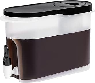 Baraiser Cold Brew Coffee Maker, 3/4 Gallon Iced Coffee Maker with Ultra-fine Mesh Steel Filter and Spigot Black