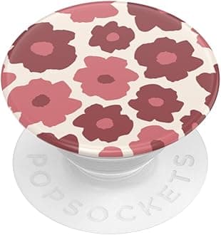 PopSockets: PopGrip - Folding Stand and Grip for Smartphone and Tablet with a Swappable PopTop - Mauve Floral
