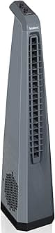 Symphony Surround High Speed Bladeless Technology Tower Fan for Home With Swivel Action, Dust Filter, and Low Power Consumption (Black)