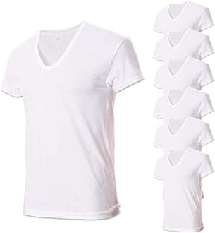 Try Men's Premium Basic Running Short Sleeve Undershirts 100% Cotton Multi Pack (6, XL (105))