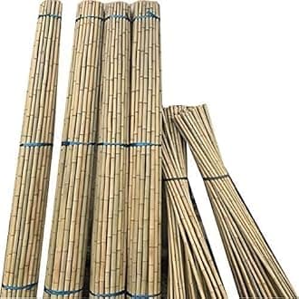 MUSAN Large 2FT 3FT 4FT 5FT 6FT Natural Garden Bamboo Canes - Heavy Duty Strong Plant Support Poles Thick Sticks - Indoor & Outdoor Plants Stakes Wooden Screening Wood Trellis (20, 4FT (10-18mm))