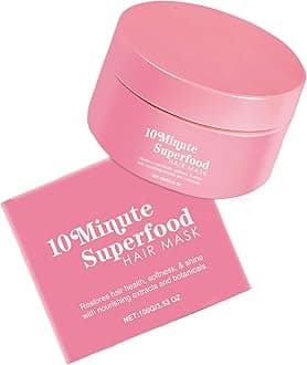 Glimmer Hair Mask,10 Minute Vitamin-Infusion Hair Conditioner, Deep Repair Collagen Hair Mask, Anti Frizz Moisturiser for Curly Straight Dry Damaged & Frizzy Hair