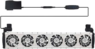 Aquarium Cooling Fan for Fish Tanks with Heat Sink and Cold Wind Functionality, 563mmx35mm150mm