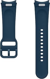 SAMSUNG Galaxy Watch 6, 5, 4 Series Sport Band with T-Buckle Closure for Active Men and Women, FKM Smartwatch Replacement Strap, One Click Attachment, Small/Medium, ET-SFR93SNEGUJ, Indigo