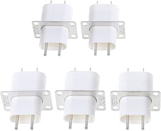 5Pcs Electronic Microwave Oven Magnetron 4 Filament Pin Sockets Converter Home