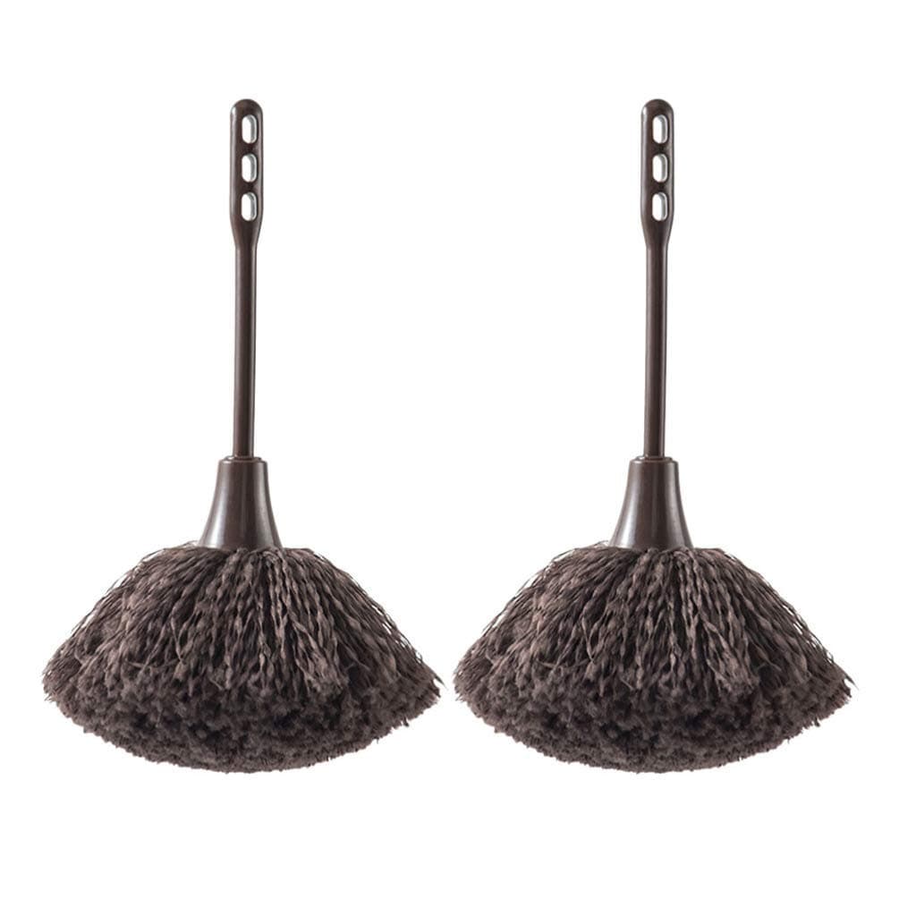 2pcs Keyboard Brush Long Handle Feather Duster, Portable Cleaning Brush Cleaner Dust Remover for Keyboard Computer Laptop Desk, Smart and Soft and Fluffy Duster