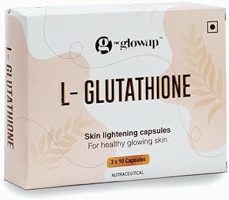 HK Glowup L- Glutathione Skin Brightening Capsules 600Mg (30 Capsules) For Healthy Glowing Skin & Hair Growth - Immune, Antioxidant Support, Radiant & Youthful Skin For Women & Men