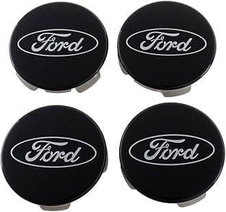 Ford Truck/SUV Black and Chrome Wheel Center Cap Kit for F-150 (4 Center Caps)