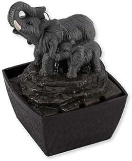 Relaxus Mini Decor Desk Elephant Watering Hole Fountain - Water Fountain