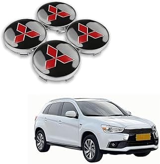 4PCS Car Wheel Hub Center Caps for Mitsubishi Eclipse Cross 2018-2023 60mm, Wheel Emblem Badge Decals, Auto Decorative Hubcaps Accessories