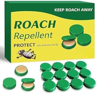 Roach Killer Indoor Infestation, Cockroach Killing Traps Indoor/Outdoor, Quick Catch Roach Bait Station for Small & Large Roaches, Roach Repellent, Effectively (Pack of 6)