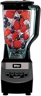 Ninja Blender for Smoothies, Shakes, & More | Smoothie Blender, Drink Mixer, Grinder, Ice Crusher | Total Crushing™ Technology, Pro 1000 W Power, XL 72oz Pitcher, Dishwasher Safe | Black | NJ601AMZ