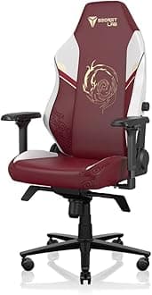 SecretlabTitan Evo Ahri Gaming Chair - Reclining & Heavy Duty Computer Chair with 4D Armrests - Magnetic Head Pillow & Lumbar Support - Big and Tall 395 lbs 395 lbs - Black/White - Leatherette