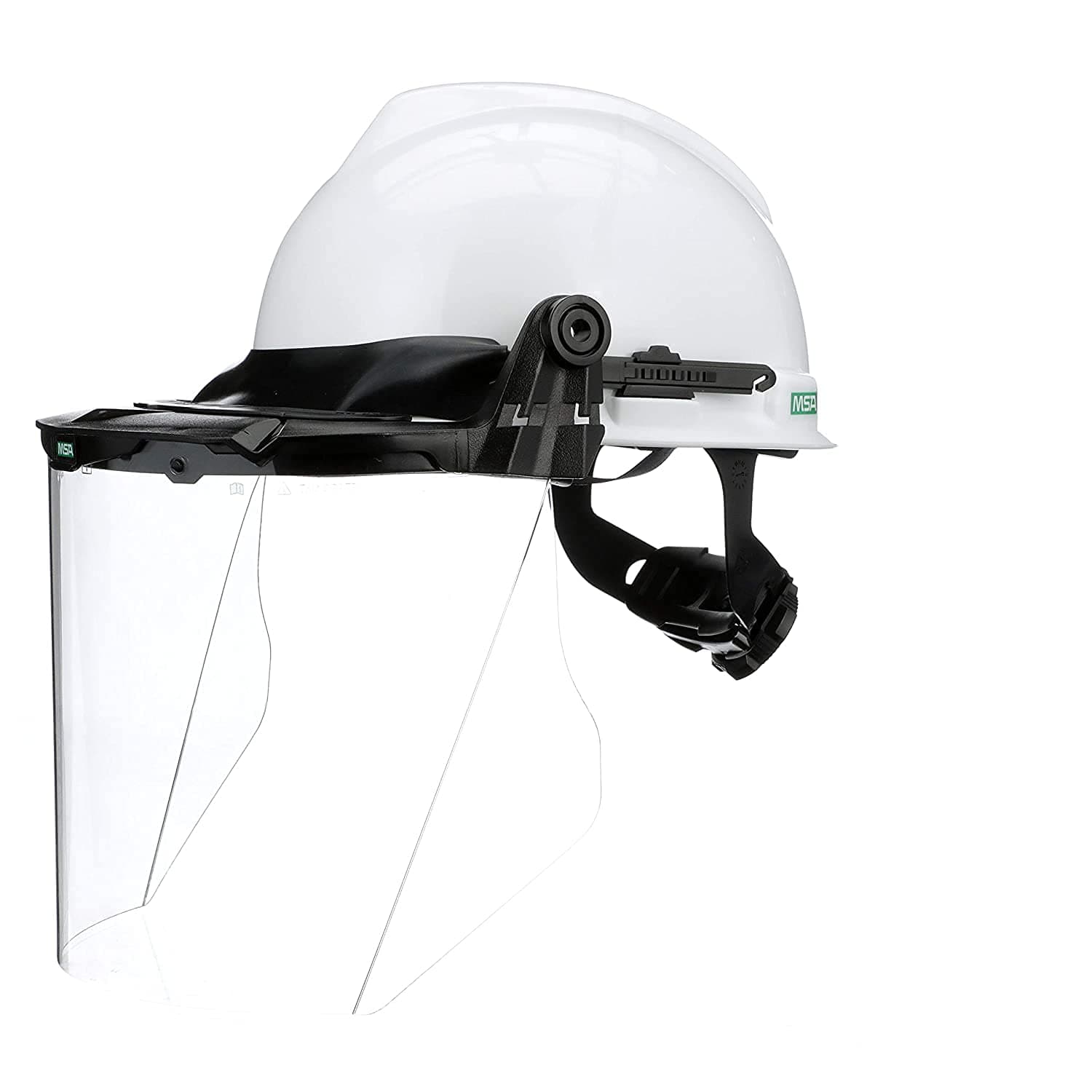 10118695 V-Gard Accessory System Kit, Includes: White Cap, Frame for Slotted Caps, Clear Polycarbonate (PC) Visor, Superior Impact Protection