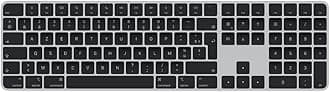 Apple Magic Keyboard with Touch ID and Numeric Keypad: Bluetooth, rechargeable. Works with Mac computers with Apple silicon; French, Black keys
