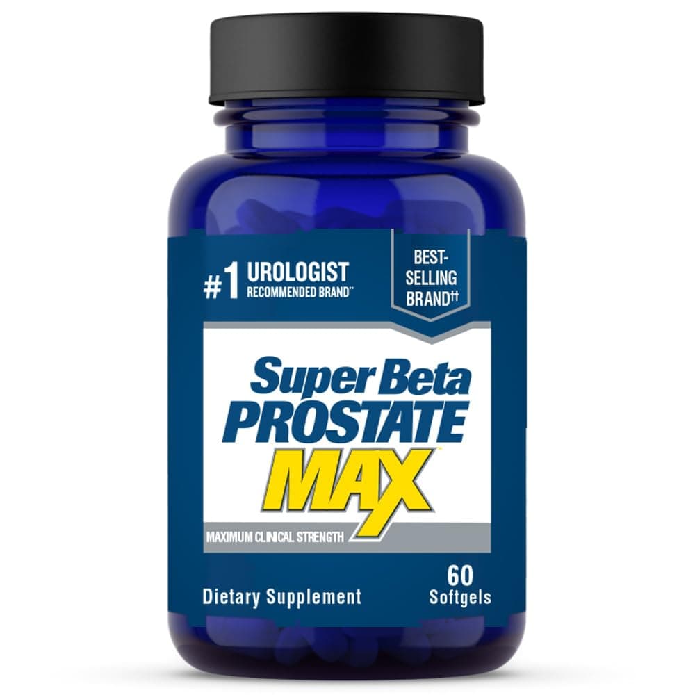 SUPER BETA PROSTATE Max - Advanced Saw Palmetto Prostate Support Supplement for Men's Health, 60ct