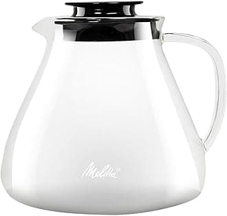 Melitta Glass, 6761025, Jug for Manual Coffee Preparation, Used with Pour Over Filter Holder, Anti-Burn Handle, 1 L, Transparent, Borosilicate, 1 Liter