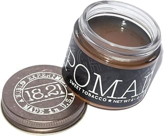 18.21 Man Made Hair Styling Product, 2oz. Original Sweet Tobacco Scent in Pomade with High Shine Finish