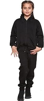 GW CLASSY OUTFIT Boys Kids Tracksuit Set Hoodies Plain Tracksuit Hoodie with Jogger Sweatpants Sports Activewear Set Girls