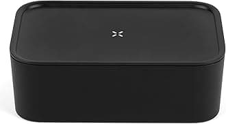 PAX Storage Box – Durable, Smell Proof & Airtight Storage Box with Dual Internal Compartments & Pedestal Tray – Aluminum Lid Doubles as Prep Tray