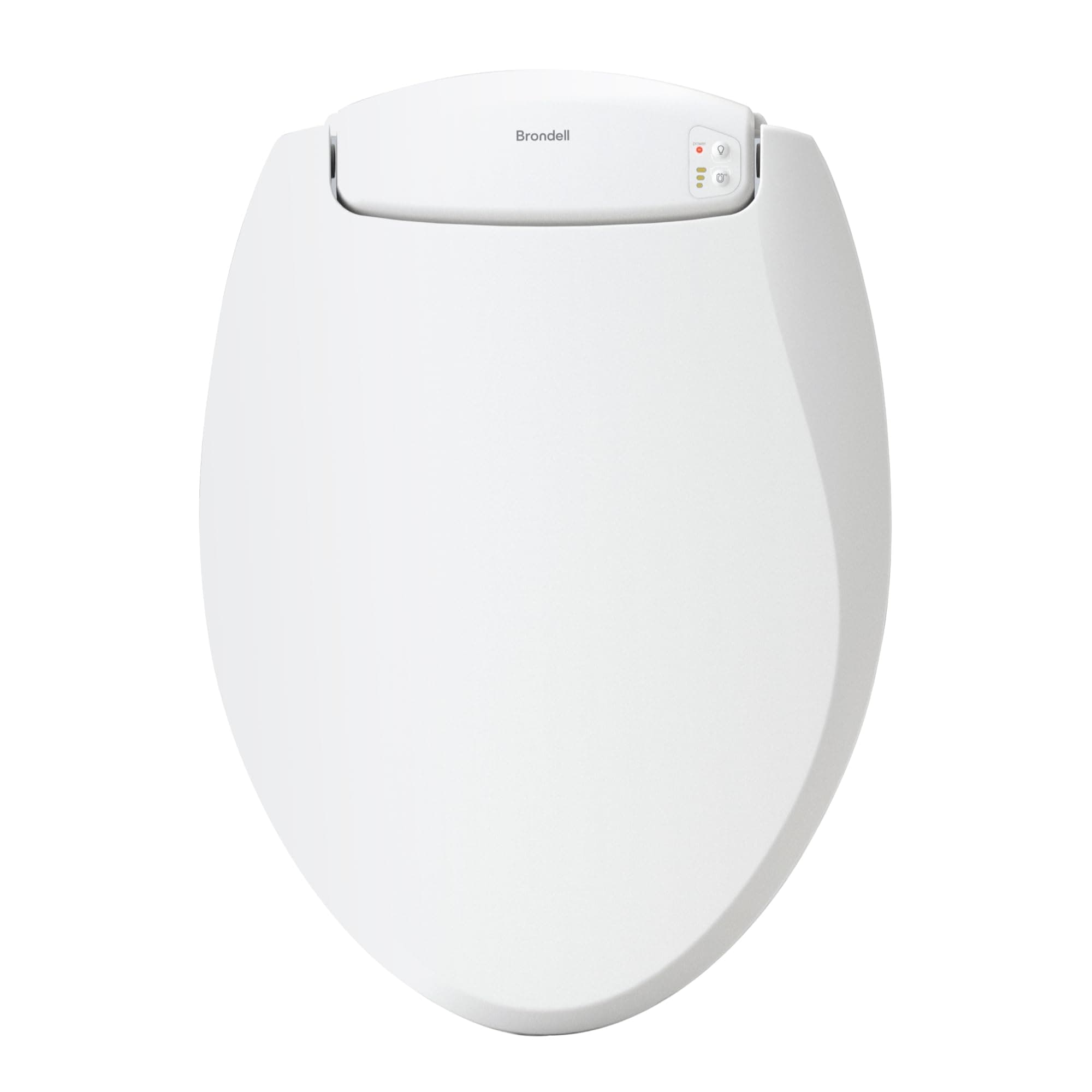 Brondell L60-EW LumaWarm Heated Nightlight Elongated Toilet Seat, White