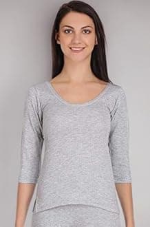 Thermal Wear for Women/Ladies Winter Thermal top 3/4 Sleeve(Grey Color)