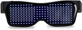 Led Glasses Light Up Glasses In Dark Flashing Led Sunglasses Luminous Glasses Cool Customizable Glasses for Nightclub Birthday Party Stage Festival Halloween Concert