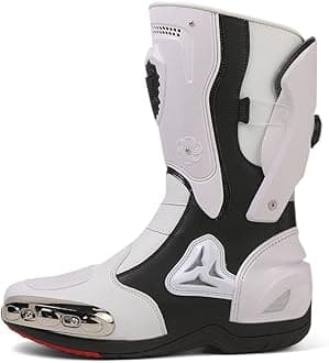 Motorcycle Riding Boots Motorcycle Leather Boots for Women and Men Protection Anti Slip Racing Sports