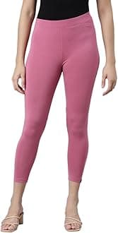 TWIN BIRDSTailored Cut & Classic Fit Stretchable Viscose Elasthane Fabric Mid-Rise Skinny Fit High Ankle Length/Cropped Length Leggings for Women