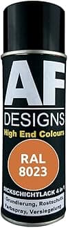 Alex Flittner Designs Rust Protection Paint 4-in-1 RAL 8023 Orange Brown Metal Protective Paint Spray Rust Protection Paint Spray Can