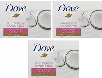 DOVE IMPORTED PURELY PAMPERING COCONUT MILK BEAUTY CREAM BAR SOAP 100 GM PACK OF 3 (3 x 100 g)