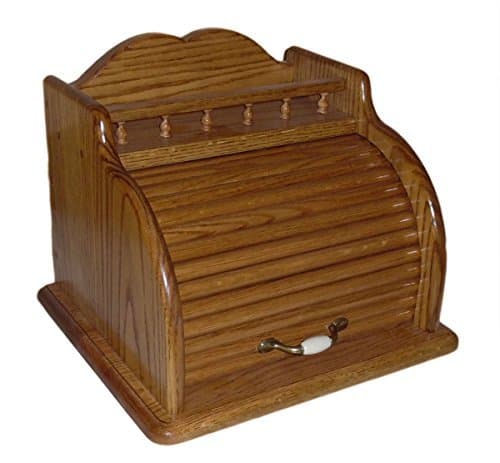 Roll Top Bread Box (Golden Oak)