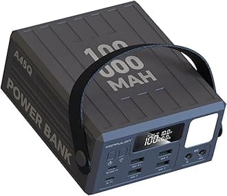 High Capacity Power Bank 100000mAh Fast Charging 22.5W PD 20W Portable USB C Battery Packs with 7 Outputs & LCD Display Battery Bank for iPhone, Samsung, iPad ,Macbook & Outdoors Camping (GREY)