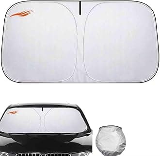 Sun Visor for car windscreen Compatible with LEX AL10 2008–2015，car Screen Cover car Sunscreen windscreen,Blocks Sunlight, Heat and UV Rays（Silver）