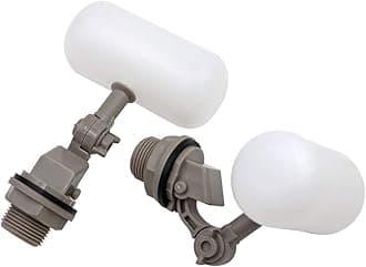 2 Pcs Float Valve 1/2 or 3/4 Water Float Valve with Adjustable Arm Automatic Fill for Livestock Water Tank Fountains (3/4 Inch)